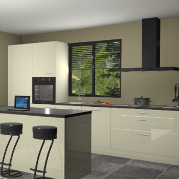 Magnolia hoogglans keuken Bonaire 29823