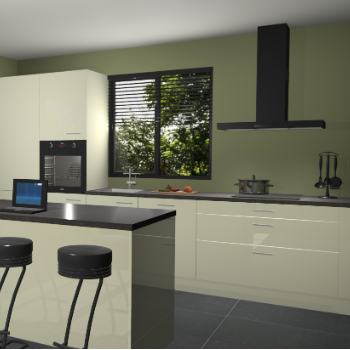 Magnolia hoogglans keuken Bonaire 29824