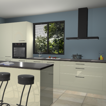 Magnolia hoogglans keuken Bonaire 29826