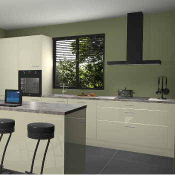 Magnolia hoogglans keuken Bonaire 29830
