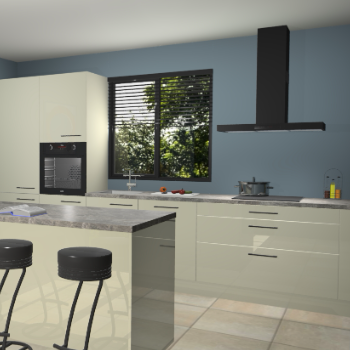 Magnolia hoogglans keuken Bonaire 29832