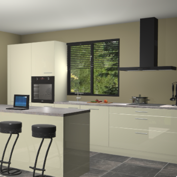 Magnolia hoogglans keuken Bonaire 29835