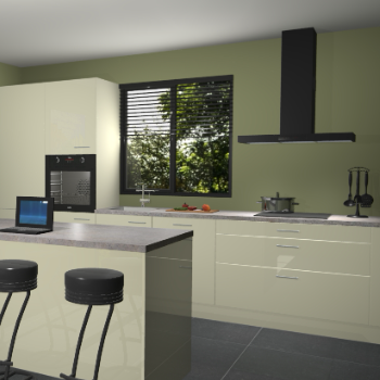 Magnolia hoogglans keuken Bonaire 29836