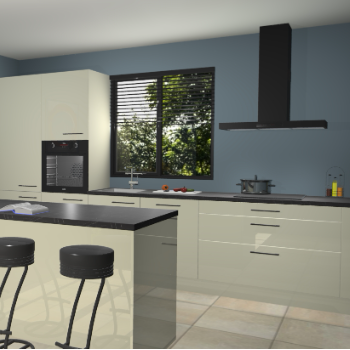 Magnolia hoogglans keuken Bonaire 29844