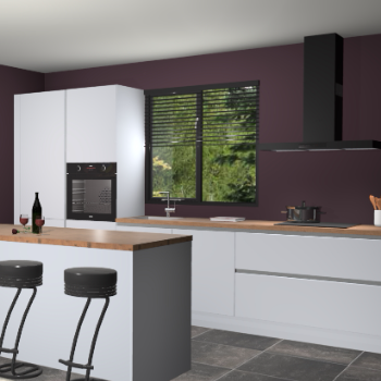 Sneeuwwitte greeploze keuken Bonaire 29925