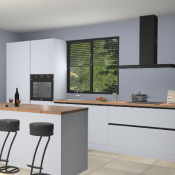 Sneeuwwitte greeploze keuken Bonaire 29928