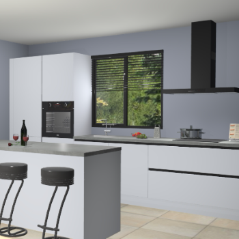 Sneeuwwitte greeploze keuken Bonaire 29935