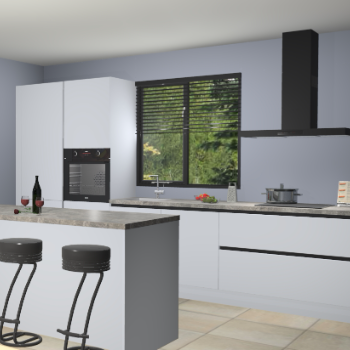 Sneeuwwitte greeploze keuken Bonaire 29947