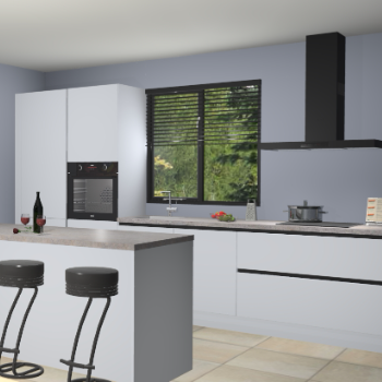 Sneeuwwitte greeploze keuken Bonaire 29953