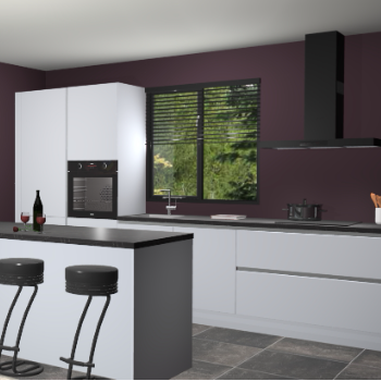 Sneeuwwitte greeploze keuken Bonaire 29956