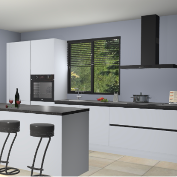 Sneeuwwitte greeploze keuken Bonaire 29959