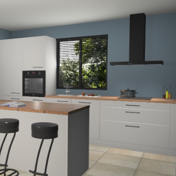 Zijdegrijze keuken Bonaire 30049