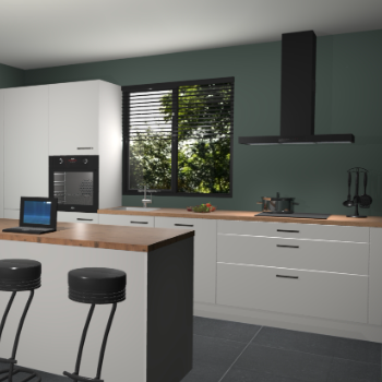 Zijdegrijze keuken Bonaire 30050