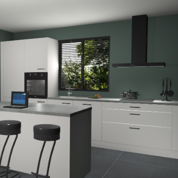 Zijdegrijze keuken Bonaire 30094