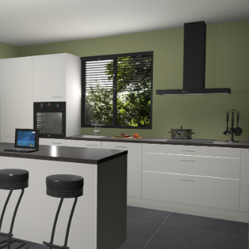 Zijdegrijze keuken Bonaire 30097