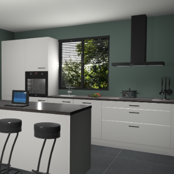 Zijdegrijze keuken Bonaire 30100