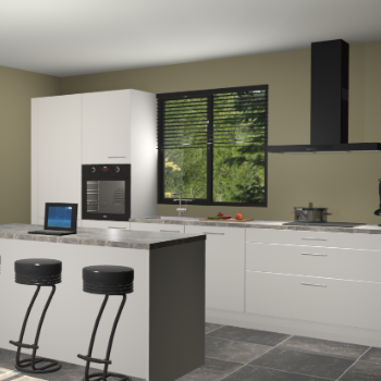 Zijdegrijze keuken Bonaire 30102