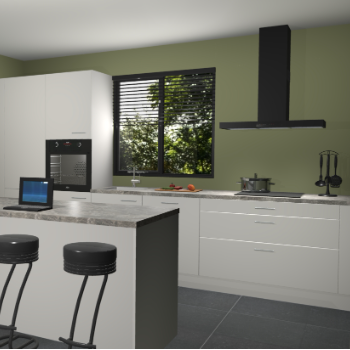 Zijdegrijze keuken Bonaire 30103