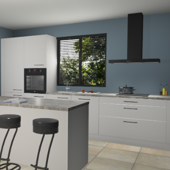 Zijdegrijze keuken Bonaire 30105