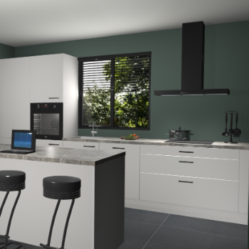 Zijdegrijze keuken Bonaire 30106