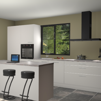 Zijdegrijze keuken Bonaire 30108