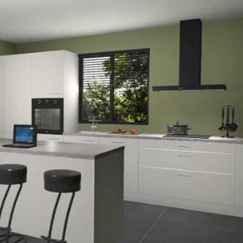 Zijdegrijze keuken Bonaire 30109