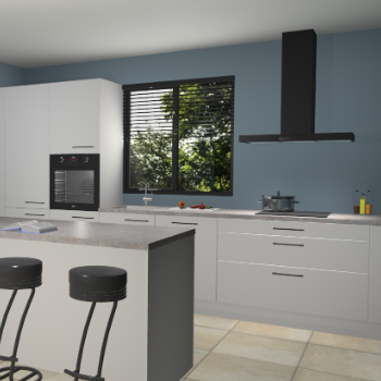 Zijdegrijze keuken Bonaire 30111