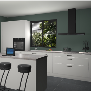 Zijdegrijze keuken Bonaire 30112