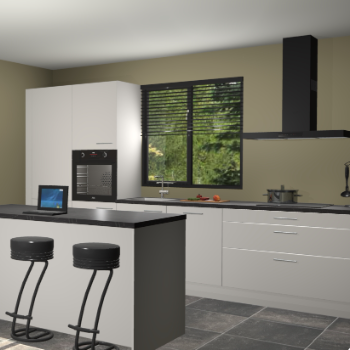 Zijdegrijze keuken Bonaire 30114