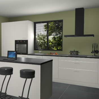 Zijdegrijze keuken Bonaire 30115