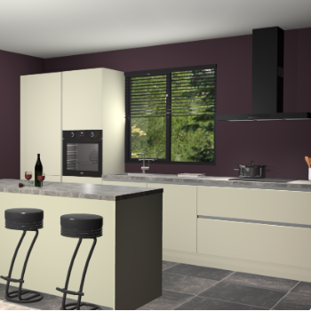 Magnolia greeploze keuken Bonaire 30140