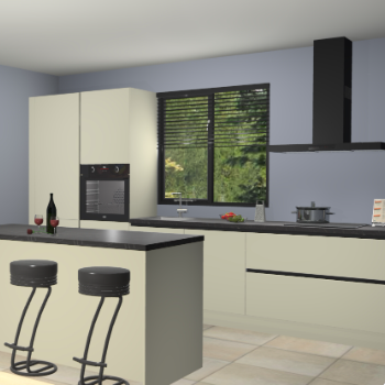 Magnolia greeploze keuken Bonaire 30155