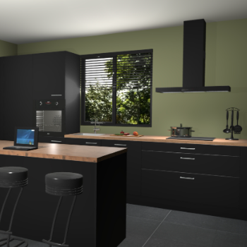 Zwarte keuken Bonaire 30157