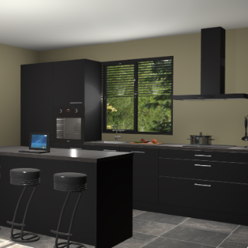 Zwarte keuken Bonaire 30168