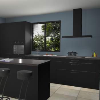 Zwarte keuken Bonaire 30171