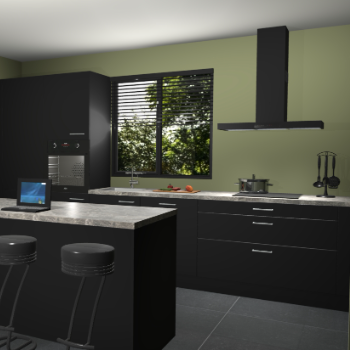 Zwarte keuken Bonaire 30175