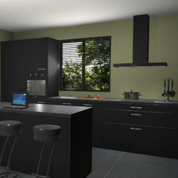 Zwarte keuken Bonaire 30187