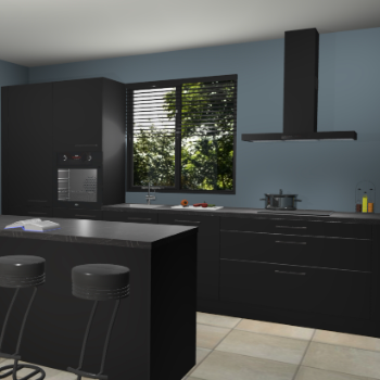 Zwarte keuken Bonaire 30189