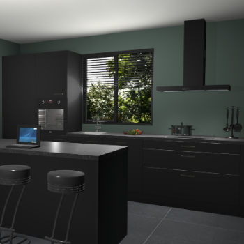 Zwarte keuken Bonaire 30190
