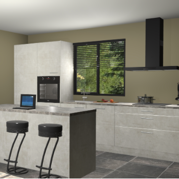 Beton opaal keuken Bonaire 30503