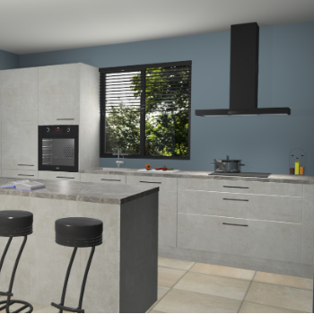 Beton opaal keuken Bonaire 30506