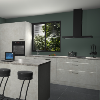 Beton opaal keuken Bonaire 30507