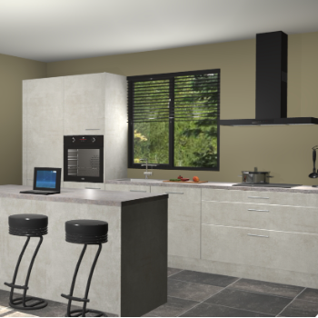 Beton opaal keuken Bonaire 30509