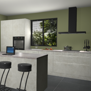 Beton opaal keuken Bonaire 30510