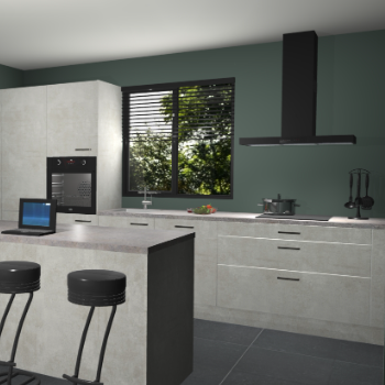 Beton opaal keuken Bonaire 30513