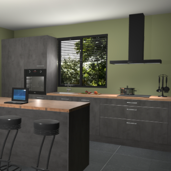 Beton antraciet keuken Bonaire 30559