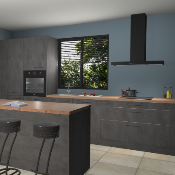 Beton antraciet keuken Bonaire 30561