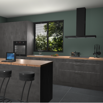 Beton antraciet keuken Bonaire 30562