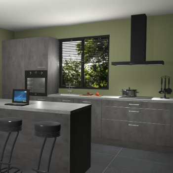 Beton antraciet keuken Bonaire 30565