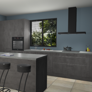 Beton antraciet keuken Bonaire 30567